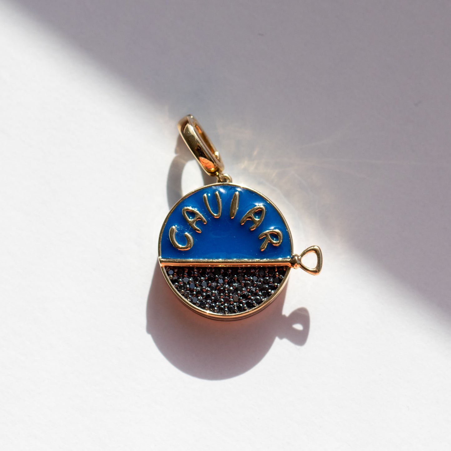 Caviar Pendant With Black Diamonds