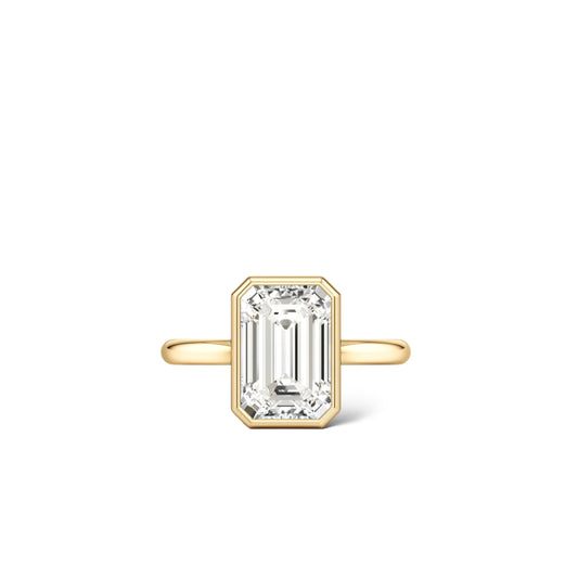 Bezel diamond engagement ring USA