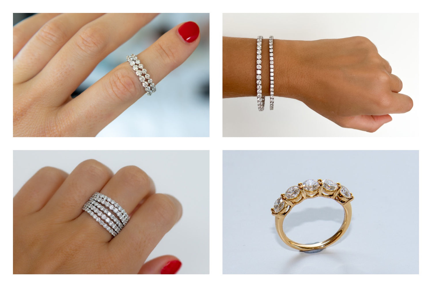 Diamond tennis bracelet, diamond eternity ring, diamond fine jewellery Hong Kong by Valentina Fine Jewellery 
