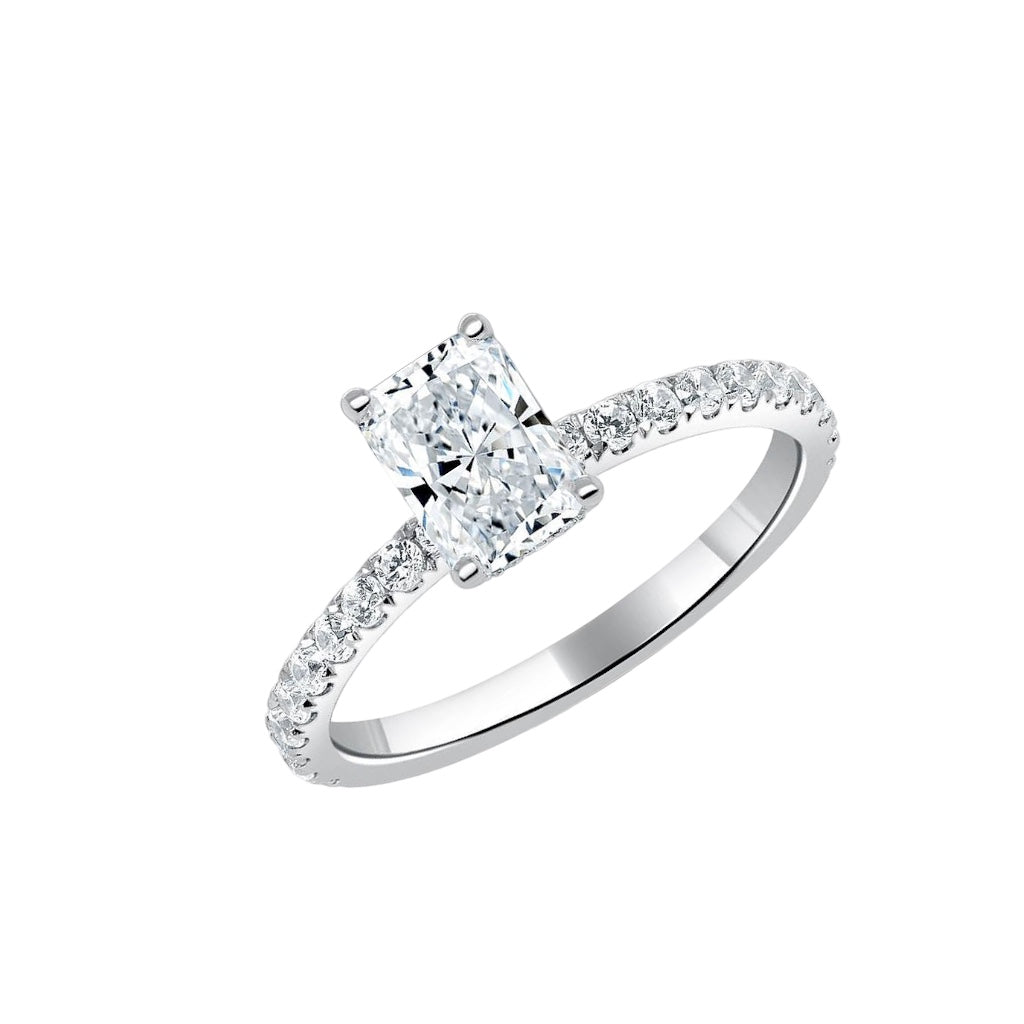 Radiant Cut Engagement Ring Hong Kong