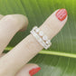 East west set diamond emerald cut eternity ring Hong Kong