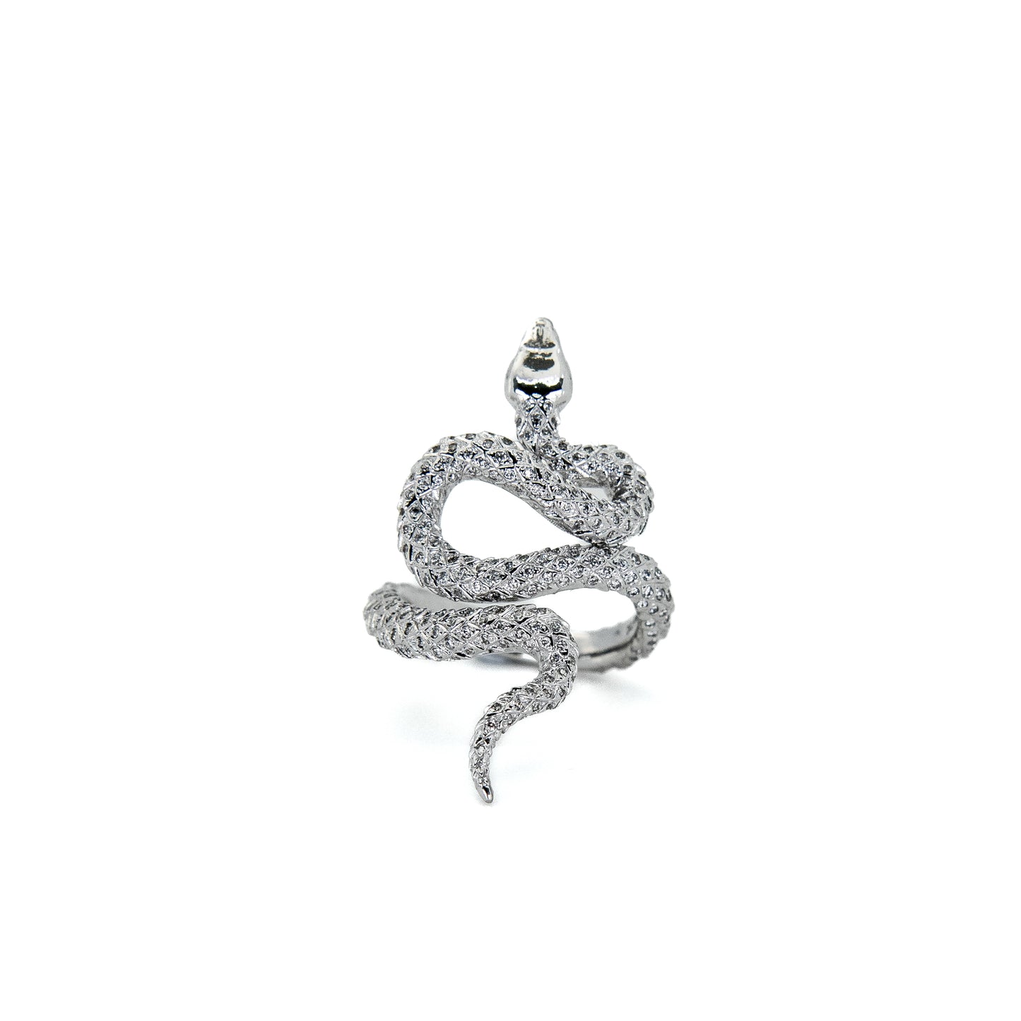 Snake diamond ring, statement ring, diamond statement ring 18k gold Hong Kong jewellery by Valentina Fine Jewellery. Global free shipping including USA, Singapore, Dubai and Australia