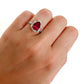 GIA Certified Red Spinel ring. 红色尖晶石和钻石戒指 香港