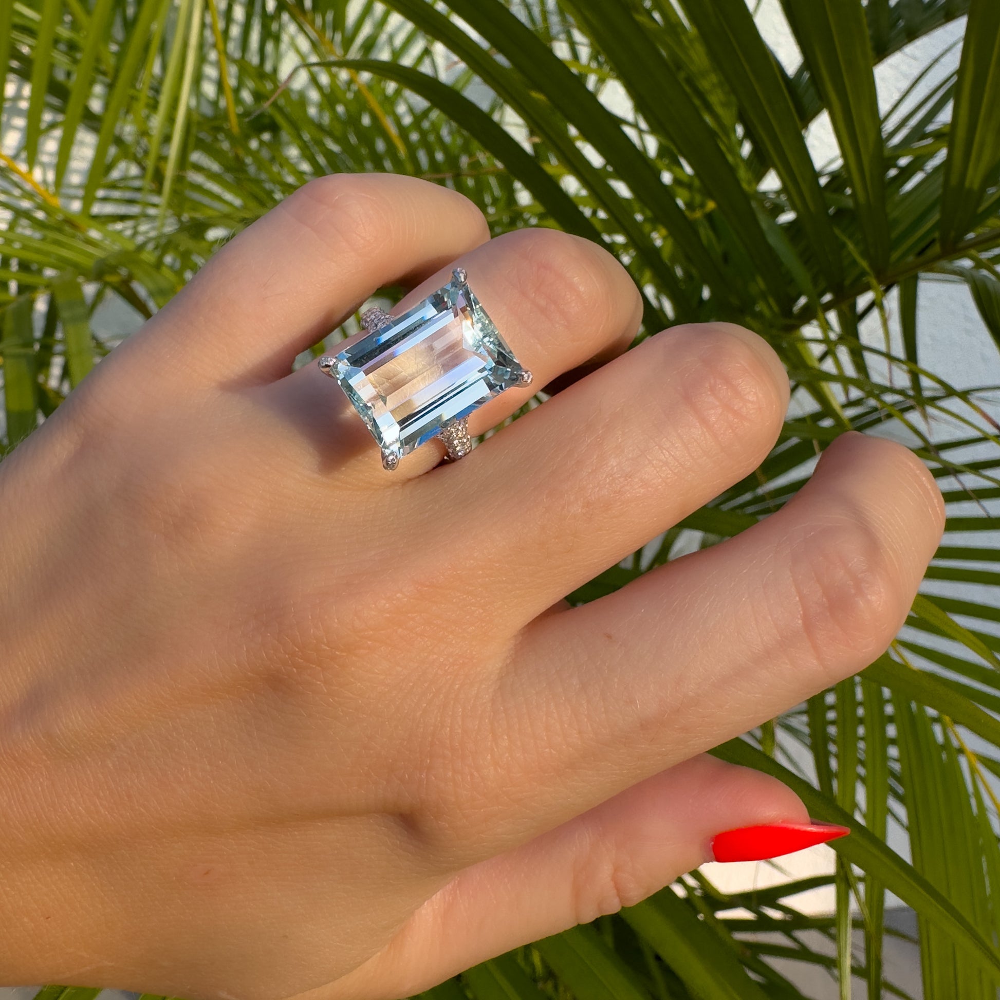 Aquamarine Diamond Ring – Valentina Fine Jewellery
