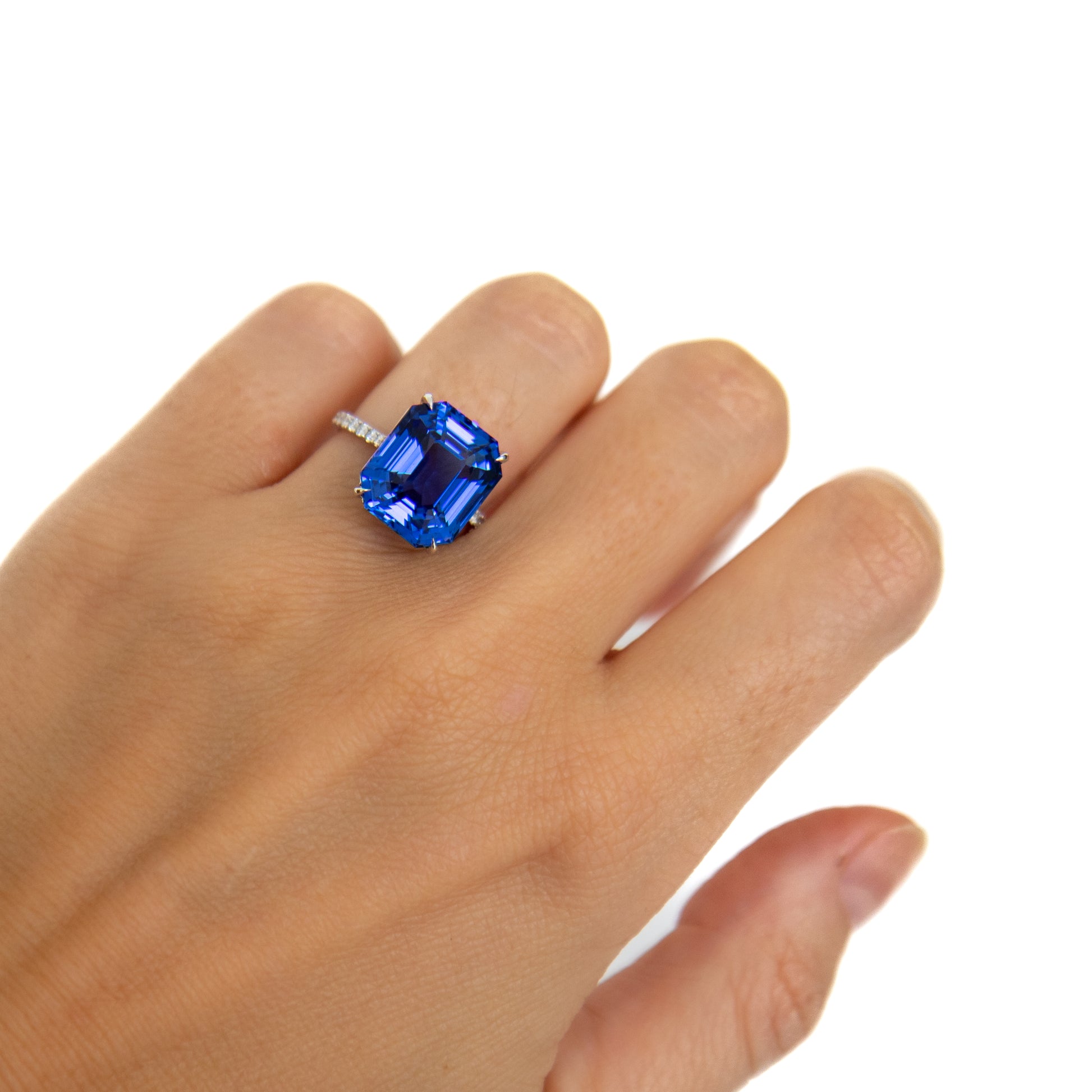 Sapphire and diamond cocktail ring Hong Kong