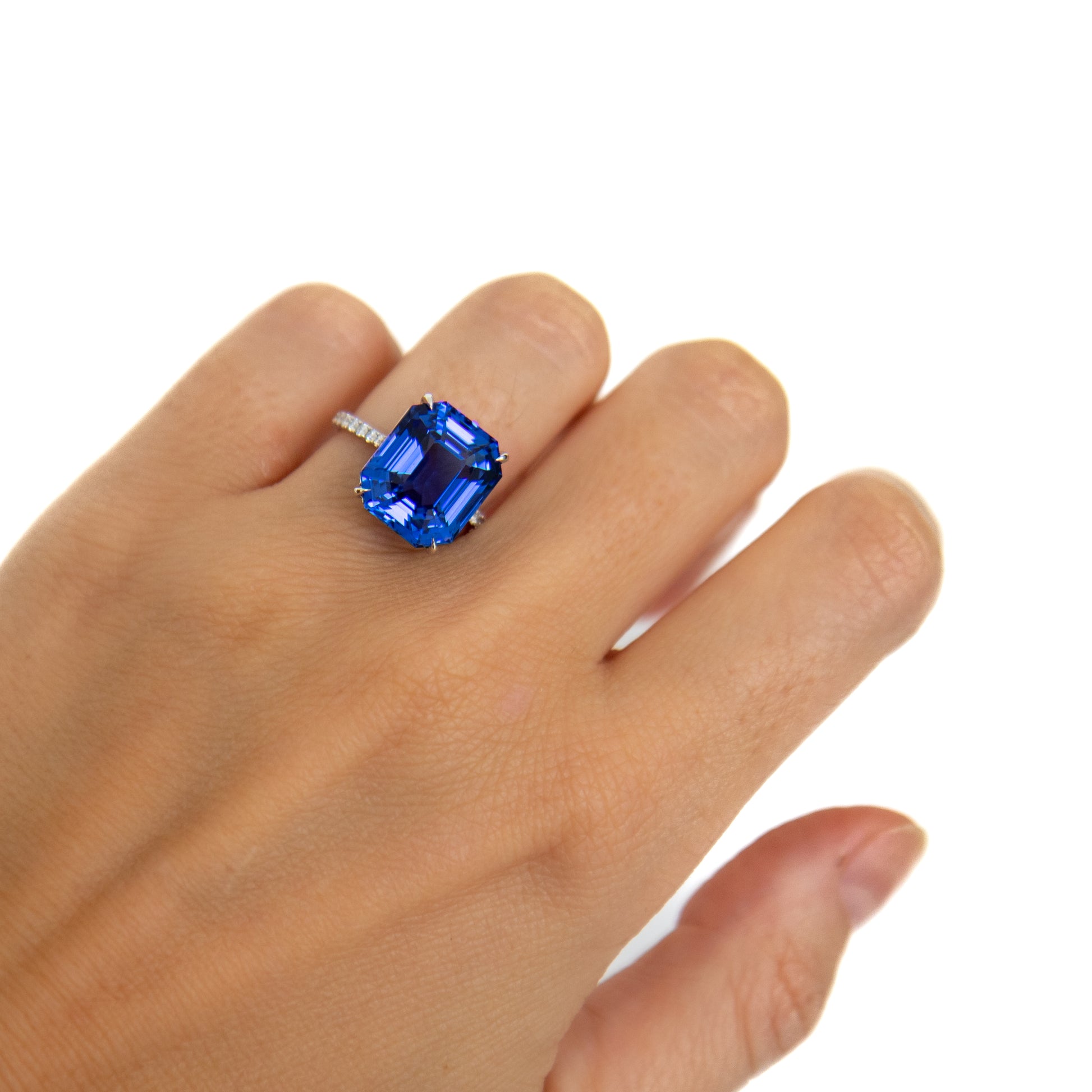 Sapphire and diamond cocktail ring Hong Kong