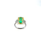 Colombian Emerald and Diamond Cocktail Ring Hong Kong