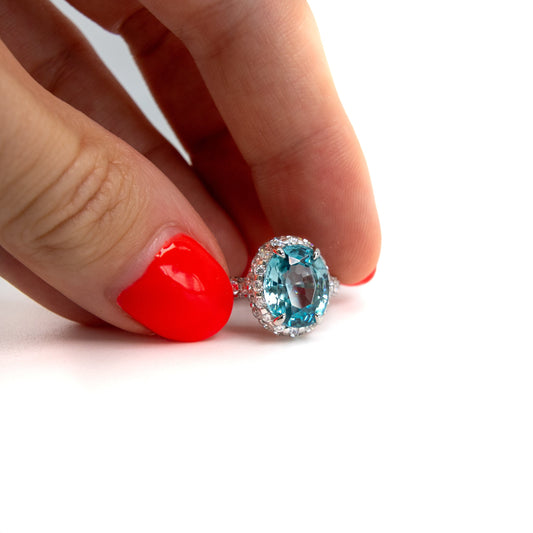 Zircon and diamond ring Hong Kong