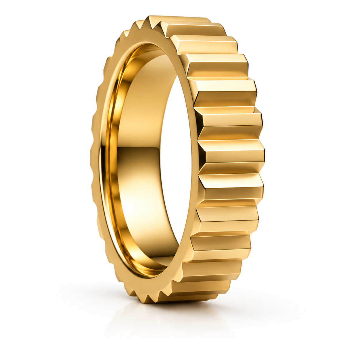 Bad boy wedding ring in 18k gold by Valentina Fine Jewellery Hong Kong. Global free shipping t o USA, Australia and UK