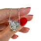 Rose Diamond Necklace by Valentina Fine Jewellery Hong Kong, flower style diamond necklace, diamond flower pendant 