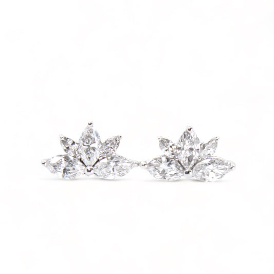 Marquise Diamond Earrings, Marquise cut diamond, Diamond studs, Marquise shape earrings, every day stud earrings Hong Kong