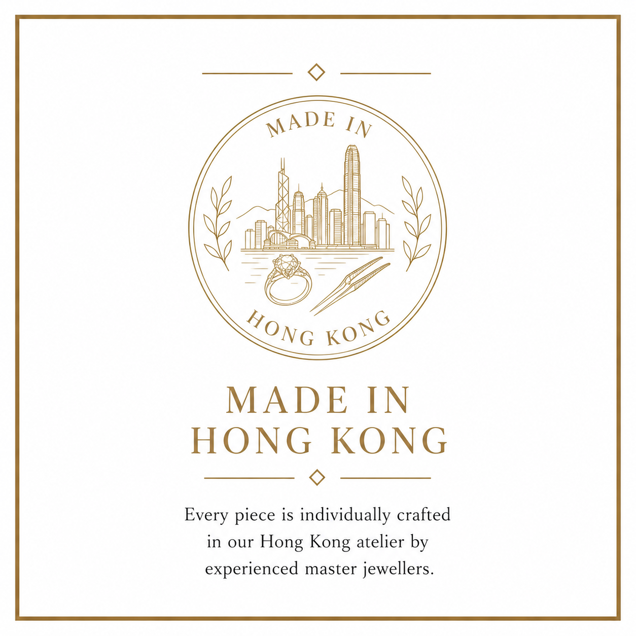 Fine jewellery and engagement rings made in Hong Kong, bespoke and design focussed 