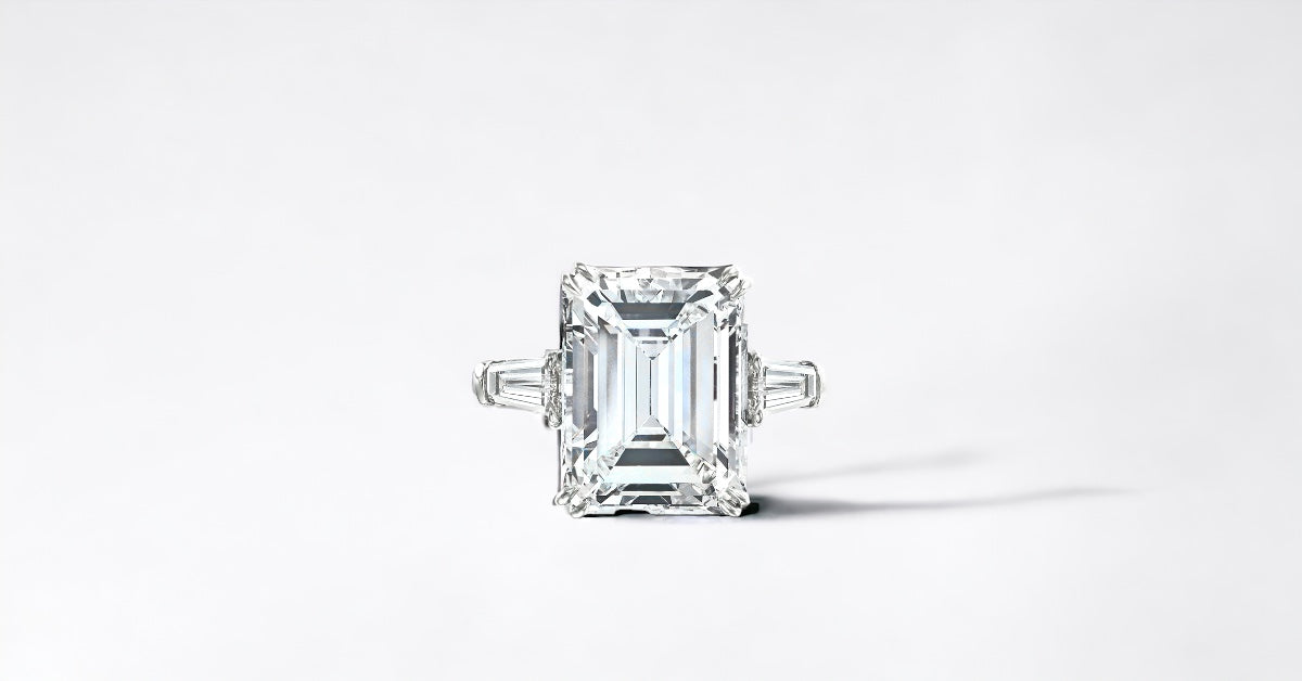 Emerald cut engagement rings