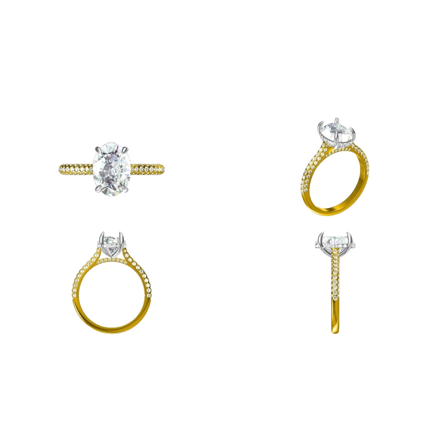 Bespoke diamond engagement ring design by Valentina Fine Jewellery Hong Kong in 18k gold or platinum. Global shipping including Singapore, Taiwan, China, USA and Australia.