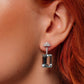 Aquamarine and diamond earrings, two way earrings, marquise diamond studs, Hong Kong and USA