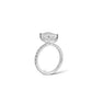 3.06ct Emerald cut diamond engagement ring by Valentina Fine Jewellery in Platinum. 3 carat engagement ring Hong Kong. 3 carat diamond ring USA Australia. Lab grown diamond engagement ring