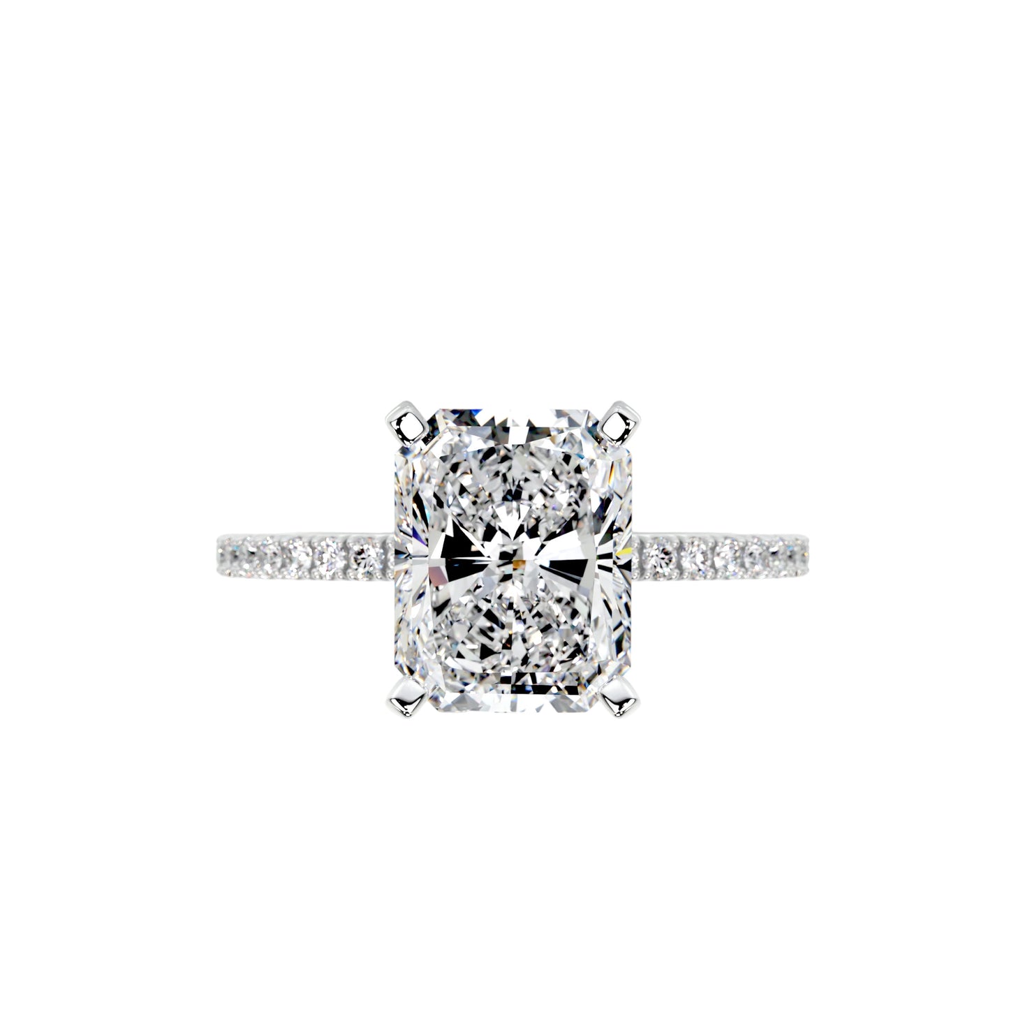 Radiant Cut Engagement Ring Hong Kong