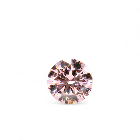 0.78ct round natural Argyle pink diamond by Valentina Fine Jewellery Hong Kong. Global free worldwide shipping including USA