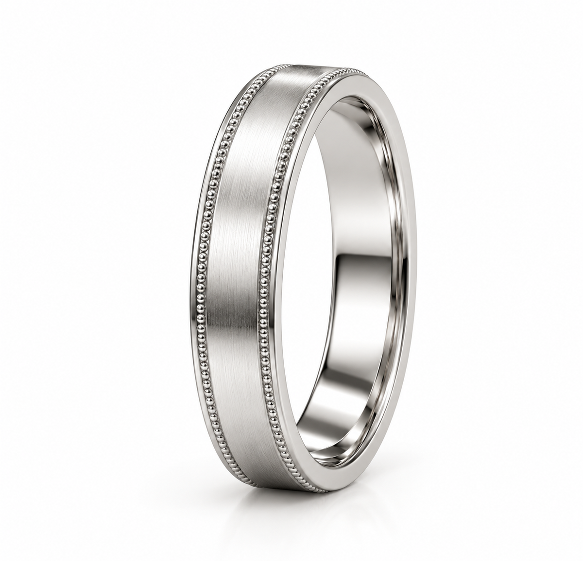 Milgrain edged gold mens wedding band 18k gold by Valentina Fine Jewellery Hong Kong. Global free shipping t o USA, Australia, Singapore, Thailand and UK