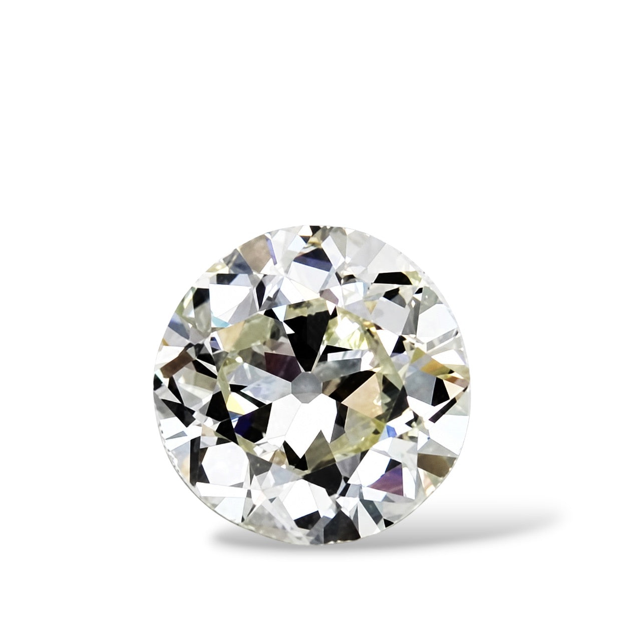 True antique Old Euro diamond 1.65ct Cape colour Q by Valentina Fine Jewellery Hong Kong. Global free shipping including USA UK Europe Australia and Canada