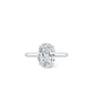 Diamond solitaire engagement ring oval cut diamond Hong Kong USA
