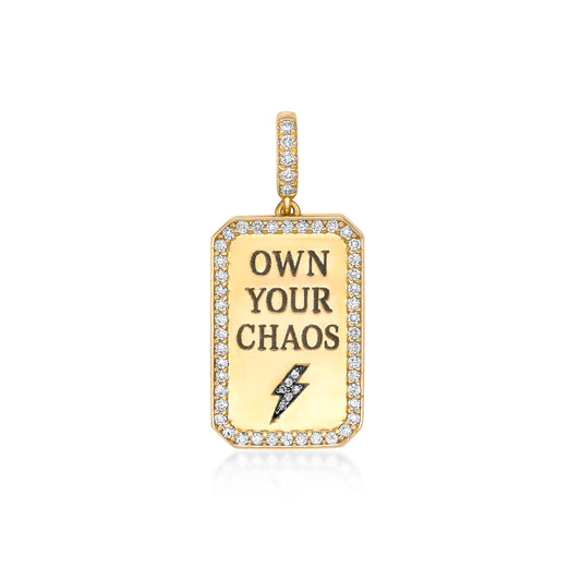 Own Your Chaos 18k Gold Diamond Pendant by Valentina Fine Jewellery Hong Kong. Global free shipping including USA, Australia, China and Philippines