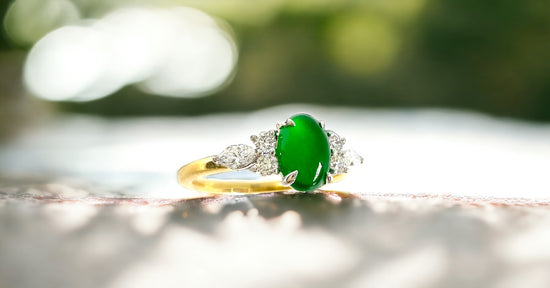 Jadeite bespoke engagement ring Hong Kong, Imperial Jade, bespoke Fei Cui and diamond jewellery by Valentina Fine Jewellery