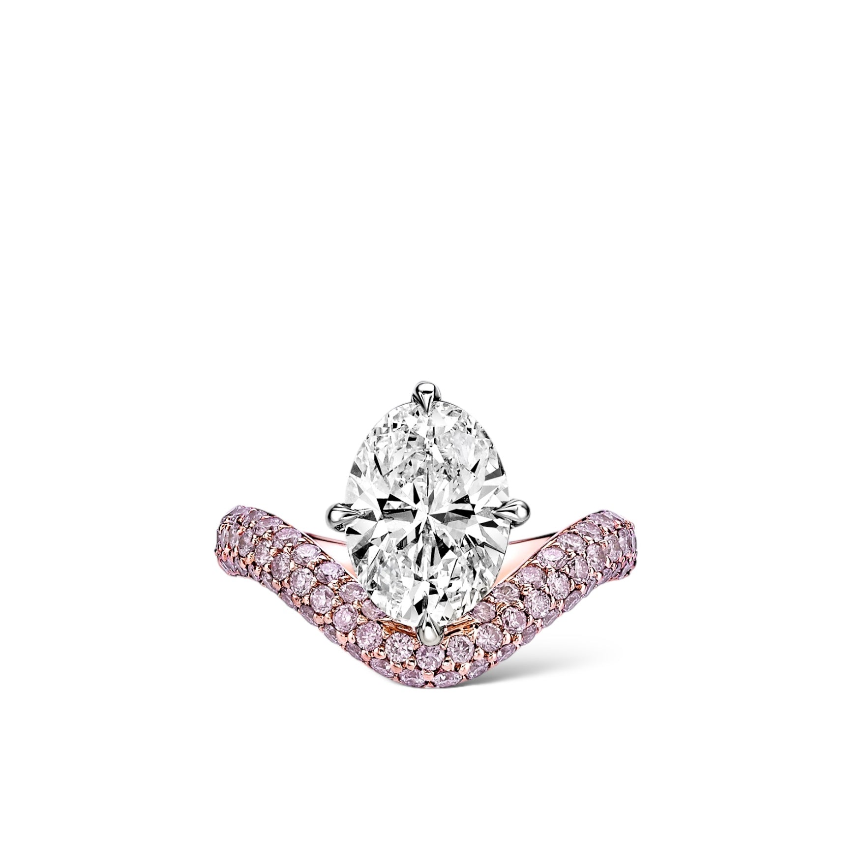 Argyle Pink Diamond Bespoke Engagement ring by Valentina Fine Jewellery Hong Kong. Global free shipping including Australia, USA, UK, Dubai and New Zealand. Engagement Rings Hong Kong.