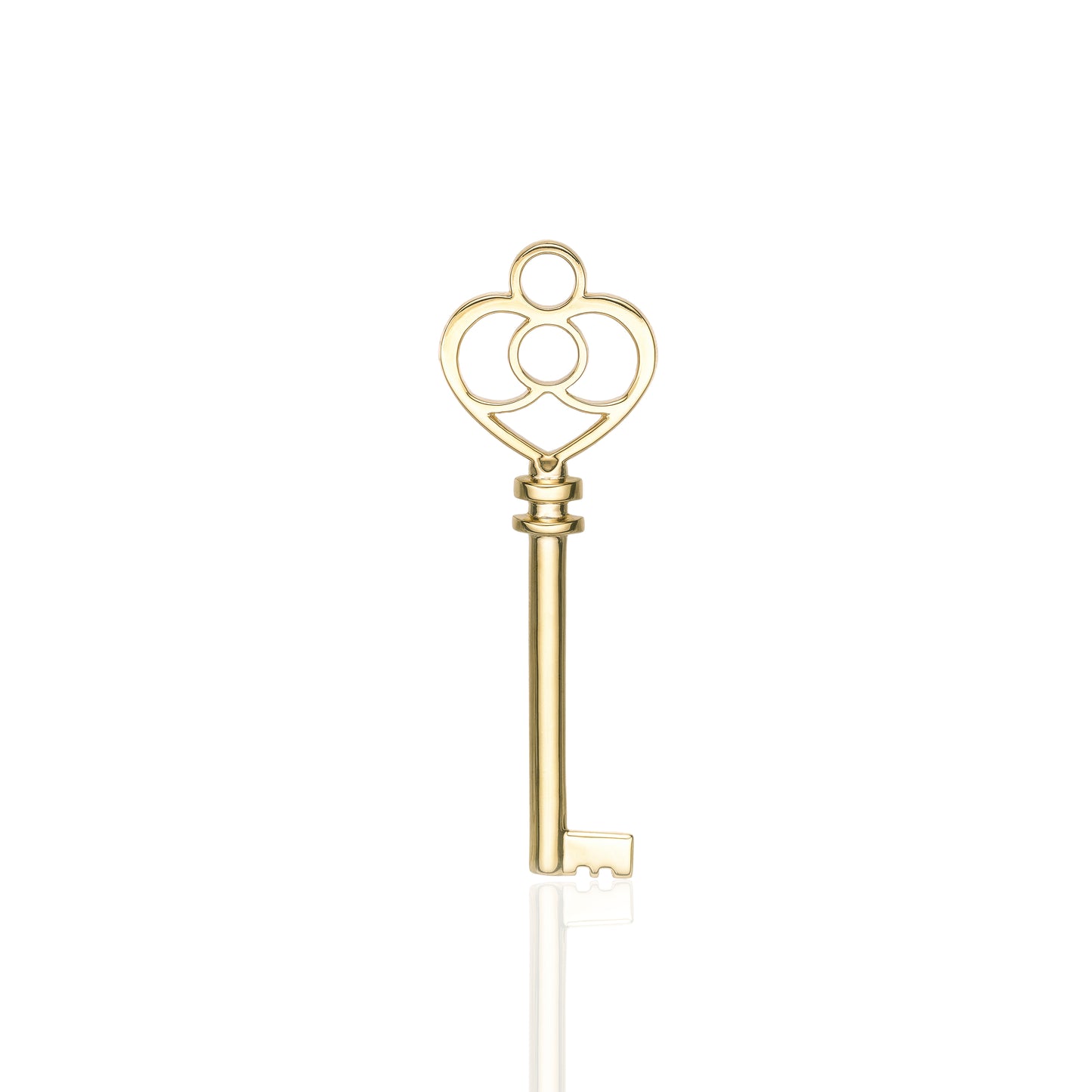 Solid 18k Gold Key Pendant Charm by Valentina Fine Jewellery Hong Kong. Global free shipping including USA, UK, Singapore, China, Dubai and New Zealand 