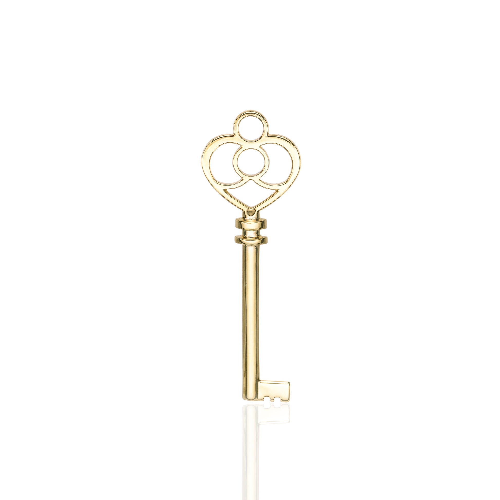 Solid 18k Gold Key Pendant Charm by Valentina Fine Jewellery Hong Kong. Global free shipping including USA, UK, Singapore, China, Dubai and New Zealand 