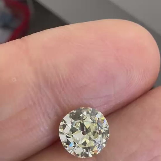 True antique Old Euro diamond 1.65ct Cape colour Q by Valentina Fine Jewellery Hong Kong. Global free shipping including USA UK Europe Australia and Canada
