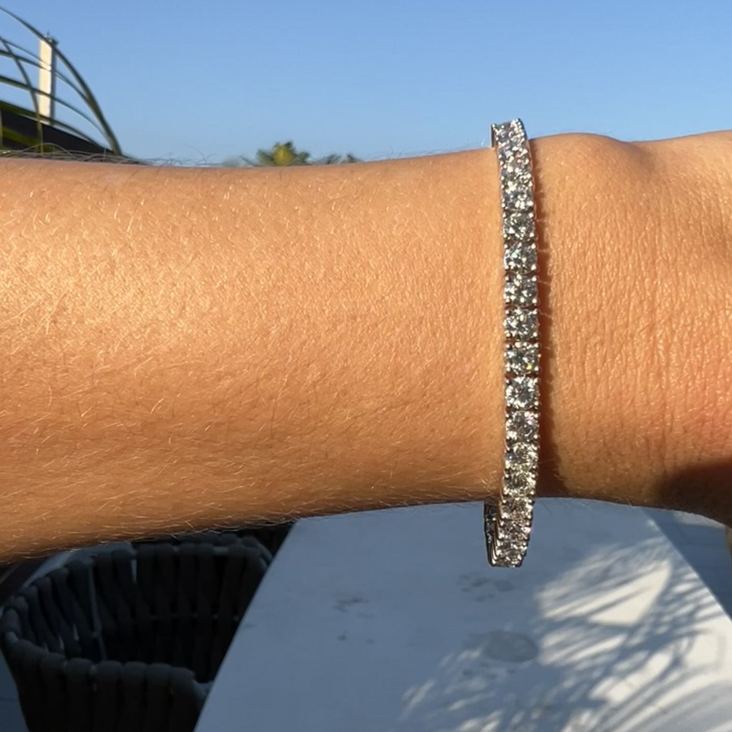 Cassidy Round CZ Silver Tennis Bracelet – 8in | 10ct – Beloved Sparkles |  Beloved Glamorous LLC