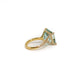 Diamond encrusted aquamarine ring