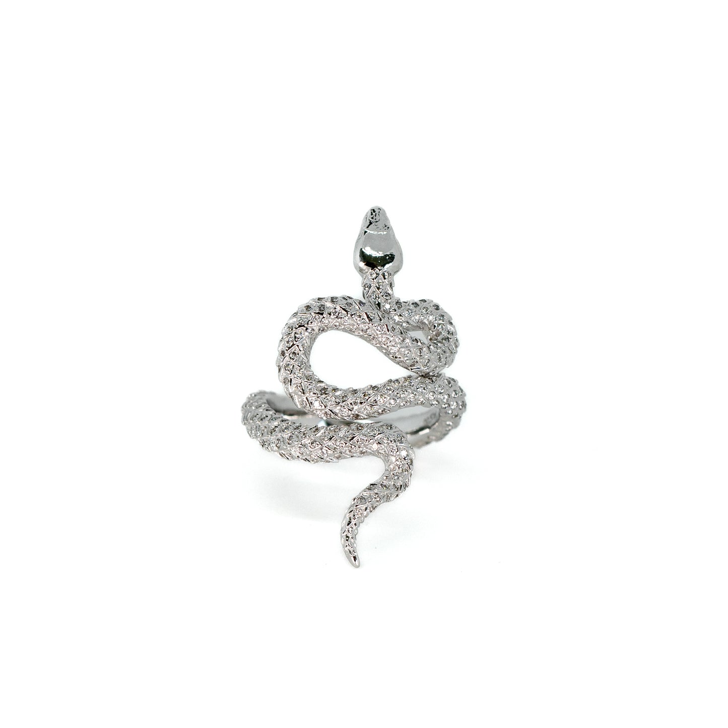 Diamond encrusted snake ring Hong Kong