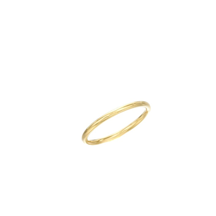 Halo Round shape Wedding Ring in 18K Gold 3mm wide - A Jewel