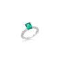 Emerald and diamond engagement ring Hong Kong 翡翠戒指, 祖母绿戒指, 香港珠宝, 订婚戒指